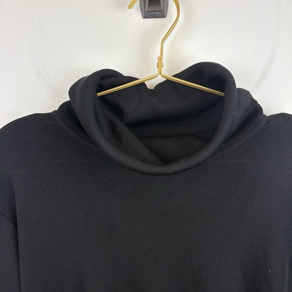 Exclusively Misook Black Turtleneck Classic Tunic 100% Acrylic Petite Size Small - Picture 4 of 6
